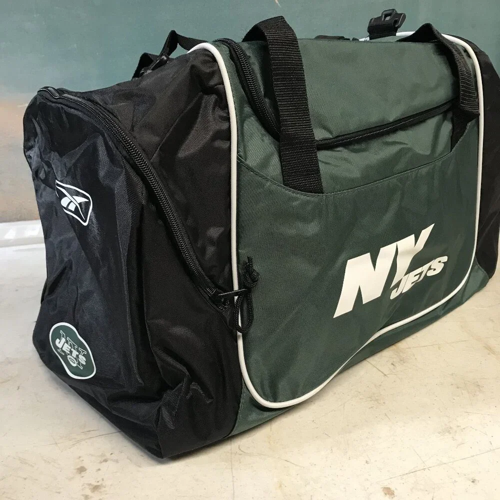 NWT Reebok NewYork Jets NFL Solid Big Duffle Bag Gym Workout Travel Vacation